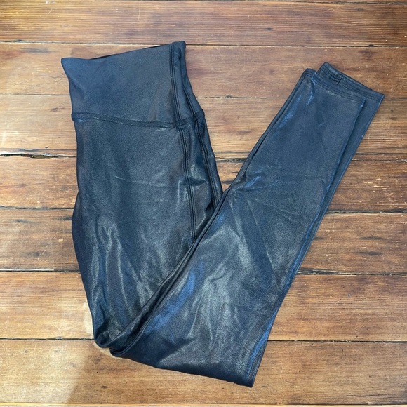 SPANX Black Leggings women’s large - Picture 1 of 4